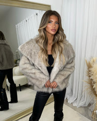 Ferne Faux Fur Coat - Beige